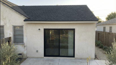 Completed single-story room addition on a Southern California home, built by YBL Design & Build